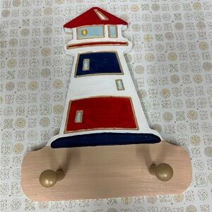 Nautical Lighthouse Wall Hook Decor
